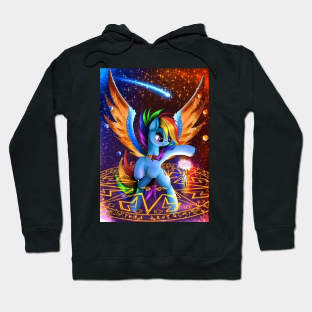 Rainbow Dash - Magic Circle Hoodie by Darksly